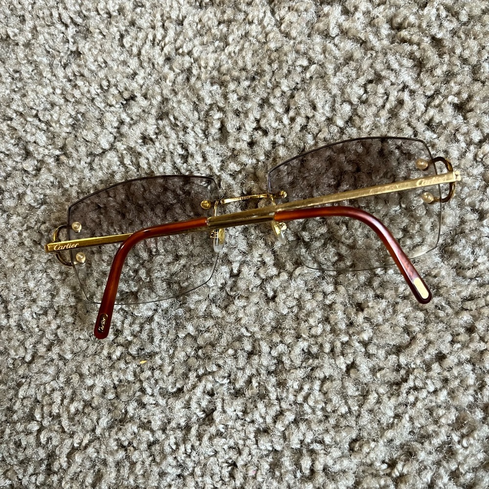 Cartier Rimless Vintage Sunglasses